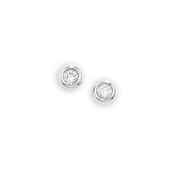 9ct white gold raindrop diamond stud earrings