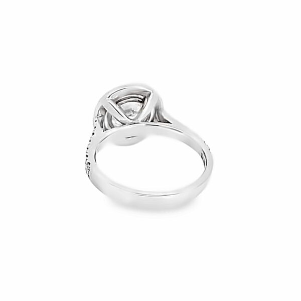 Platinum 1.73ct Brilliant Cut Diamond Halo Ring