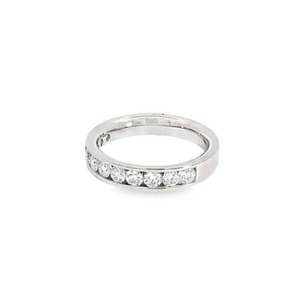 Platinum 0.78ct Diamond Half Eternity Ring