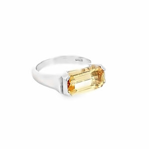 18ct White Gold Imperial Topaz Ring